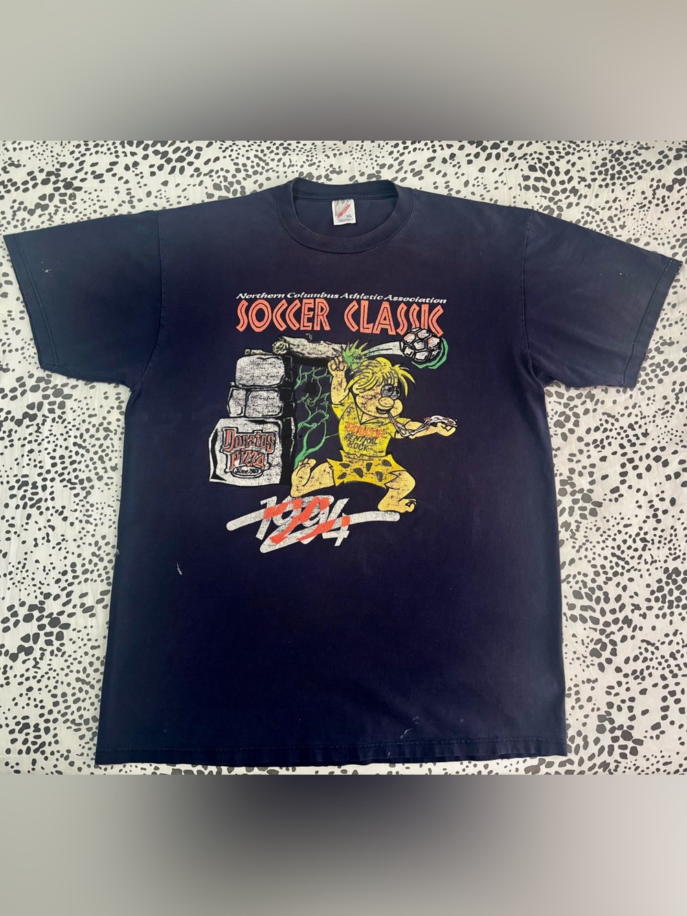 1994 Northern Columbus Athletic Association Soccer Classic Donatos Pizza Tee